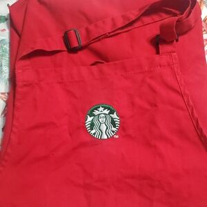 Starbucks Red Holiday Barista Apron